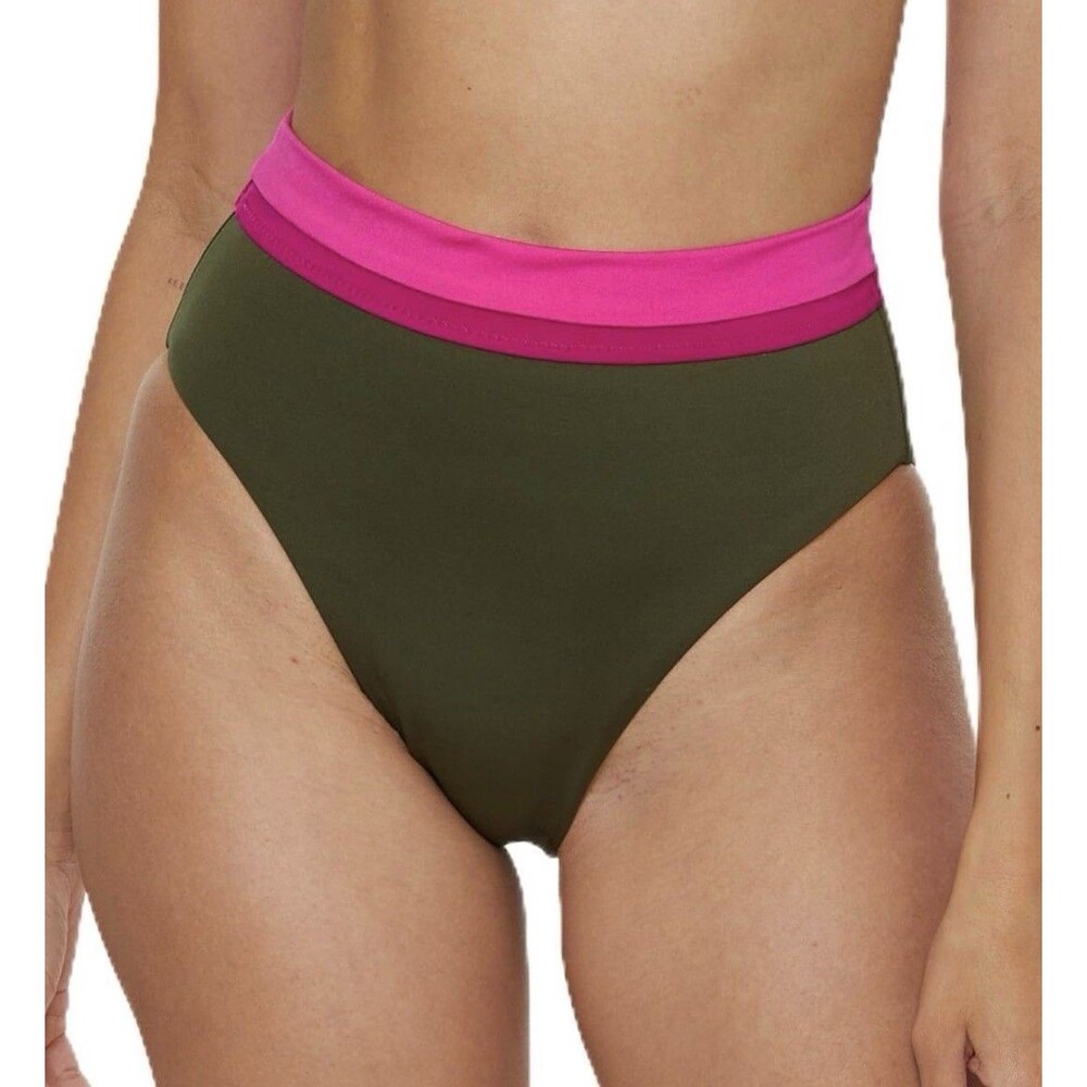 Trina Turk Monaco High Waist Bikini Bottom Sz 12 New